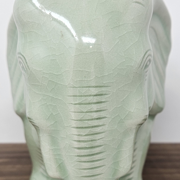 Novica Ceramic green Elephant - Picture 2 of 7